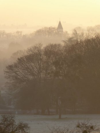 La plaine de la Saône près de Givry