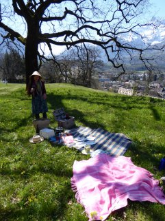 S'en oublier le déjeuner à l'ombre des grands chênes